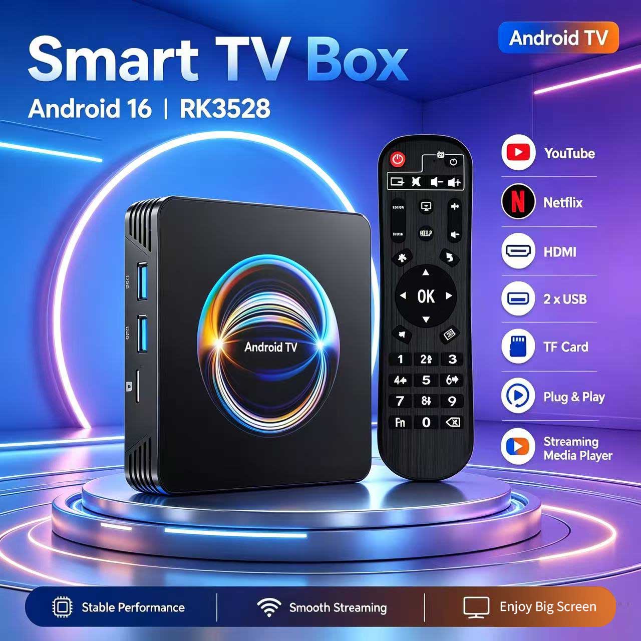 Android 16 X66 TV Box RK3528 Q - Khadas Vim4 8Gb 评论和价格